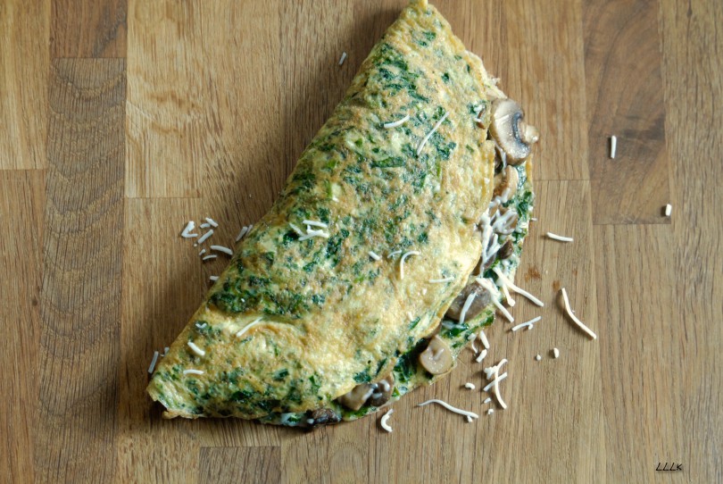 spinazie omelet