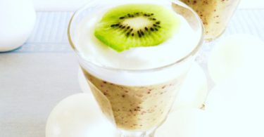 Kiwi jelly met limoenkwark