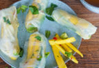 summer rolls met gemarineerde mango