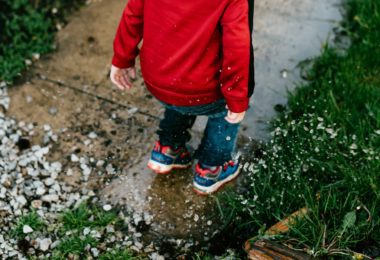 Kinderen hebben het nodig om buiten te spelen, ook als het koud en nat is
